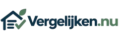 Logo van Vergelijken.nu met huis, checkmark en zachtgroene accenten
